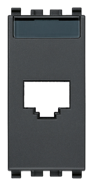 Vimar Eikon - Adaptateur RJ45 AMP Avaya (Gris)