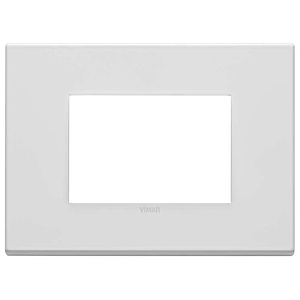 Vimar Eikon Exé - Plaque de Recouvrement 3M (Métal - Mat Blanc)