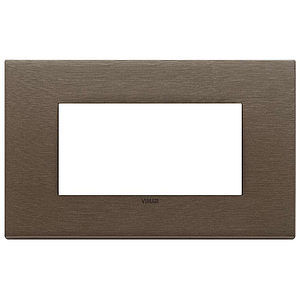 Vimar Eikon Exé - Plaque de Recouvrement 4M (Métal Brossé - Bronze Foncé)