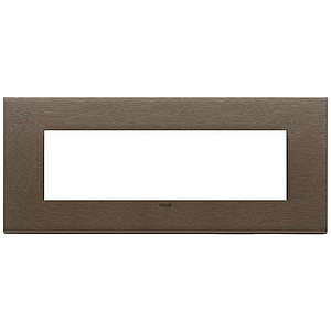 Vimar Eikon Exé - Plaque de Recouvrement 7M (Métal Brossé - Bronze Foncé)