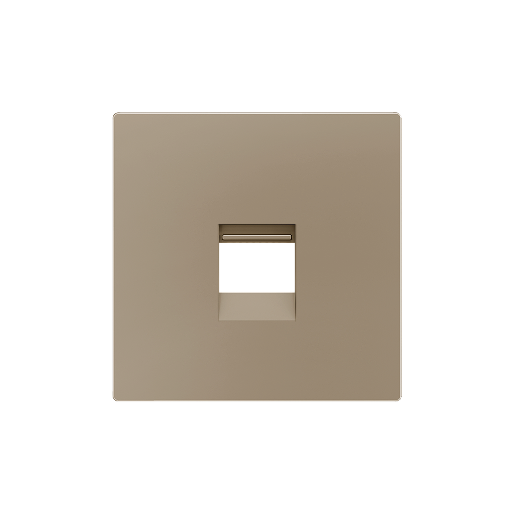 Zennio ZS55 - Enjoliveur pour connecteur RJ45 singulier (Champagne)